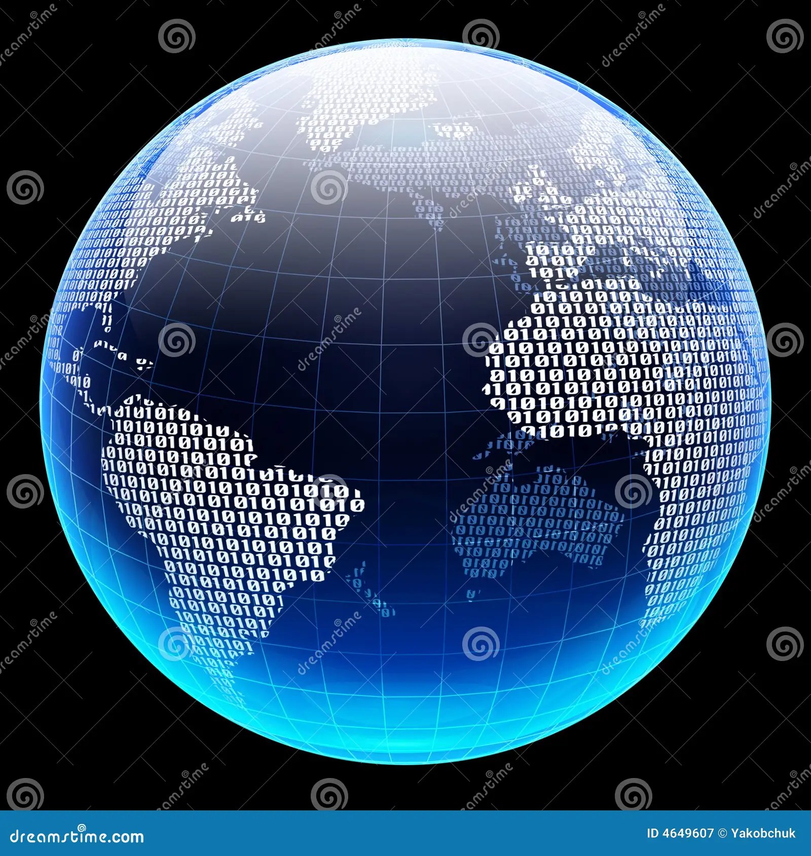 Digital globe stock illustration. Illustration of modern 4649607