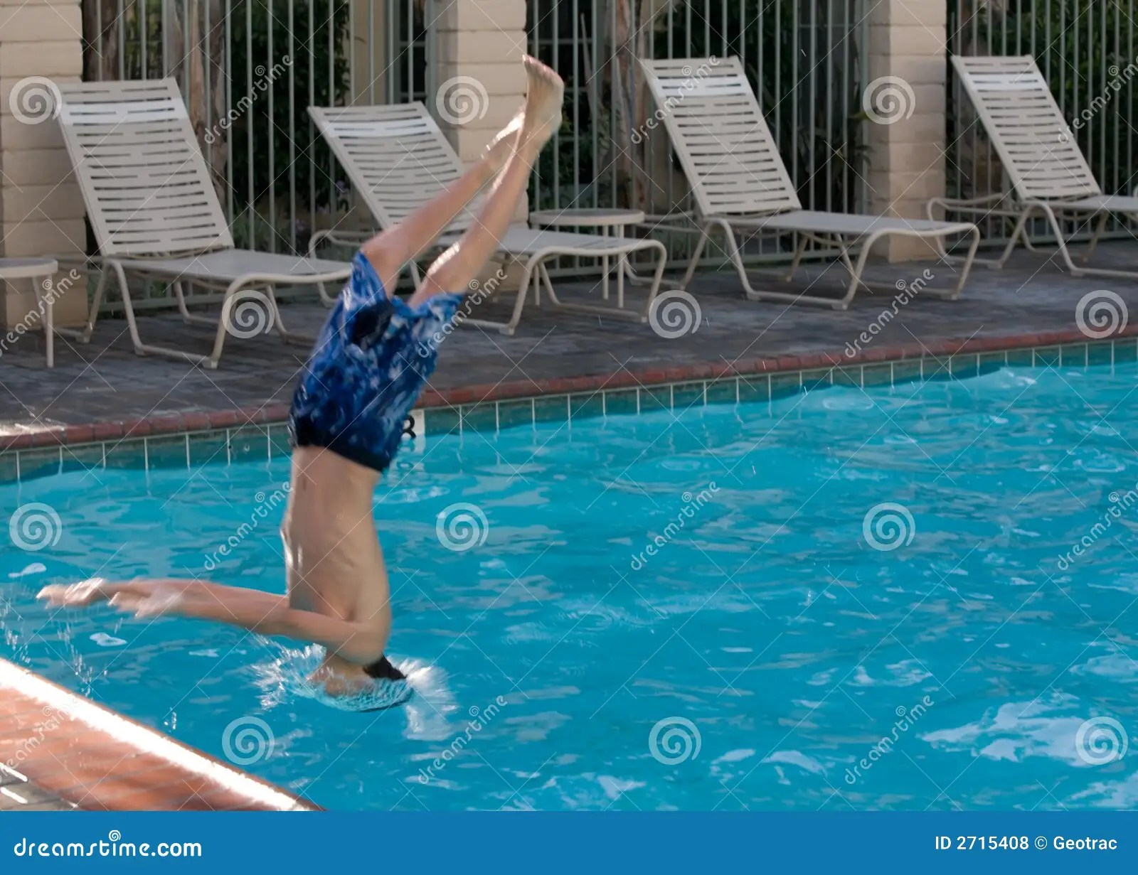 Diving into the pool stock photo. Image of splash, hobby 2715408