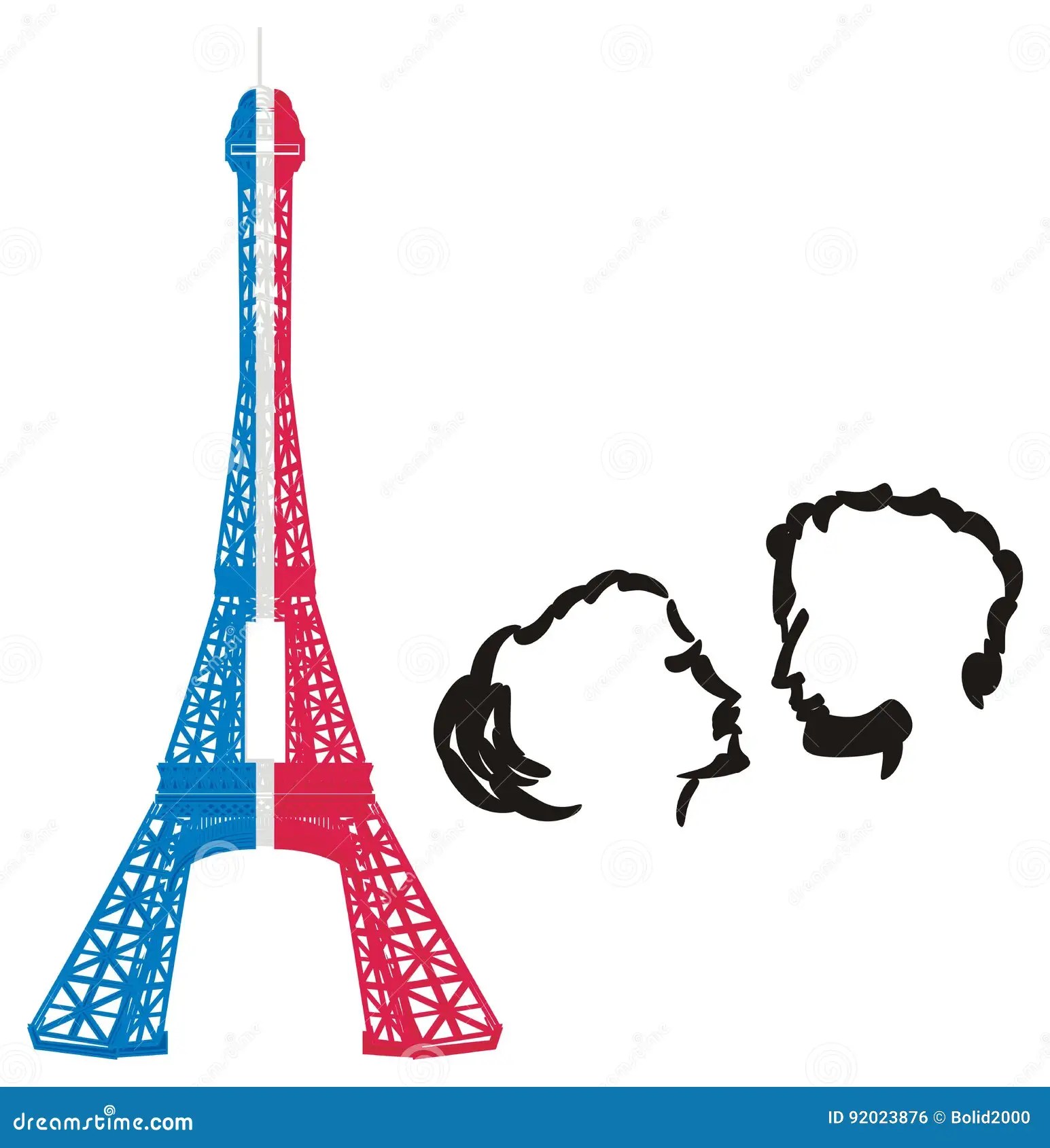 Dos Cabezas Con El Edificio Stock de ilustración Ilustración de pares