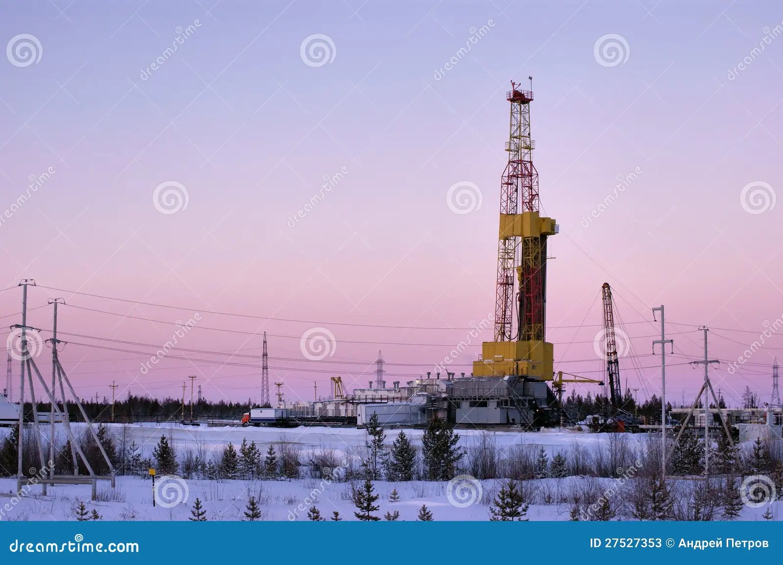 Drilling stock image. Image of yamal, production, winter 27527353