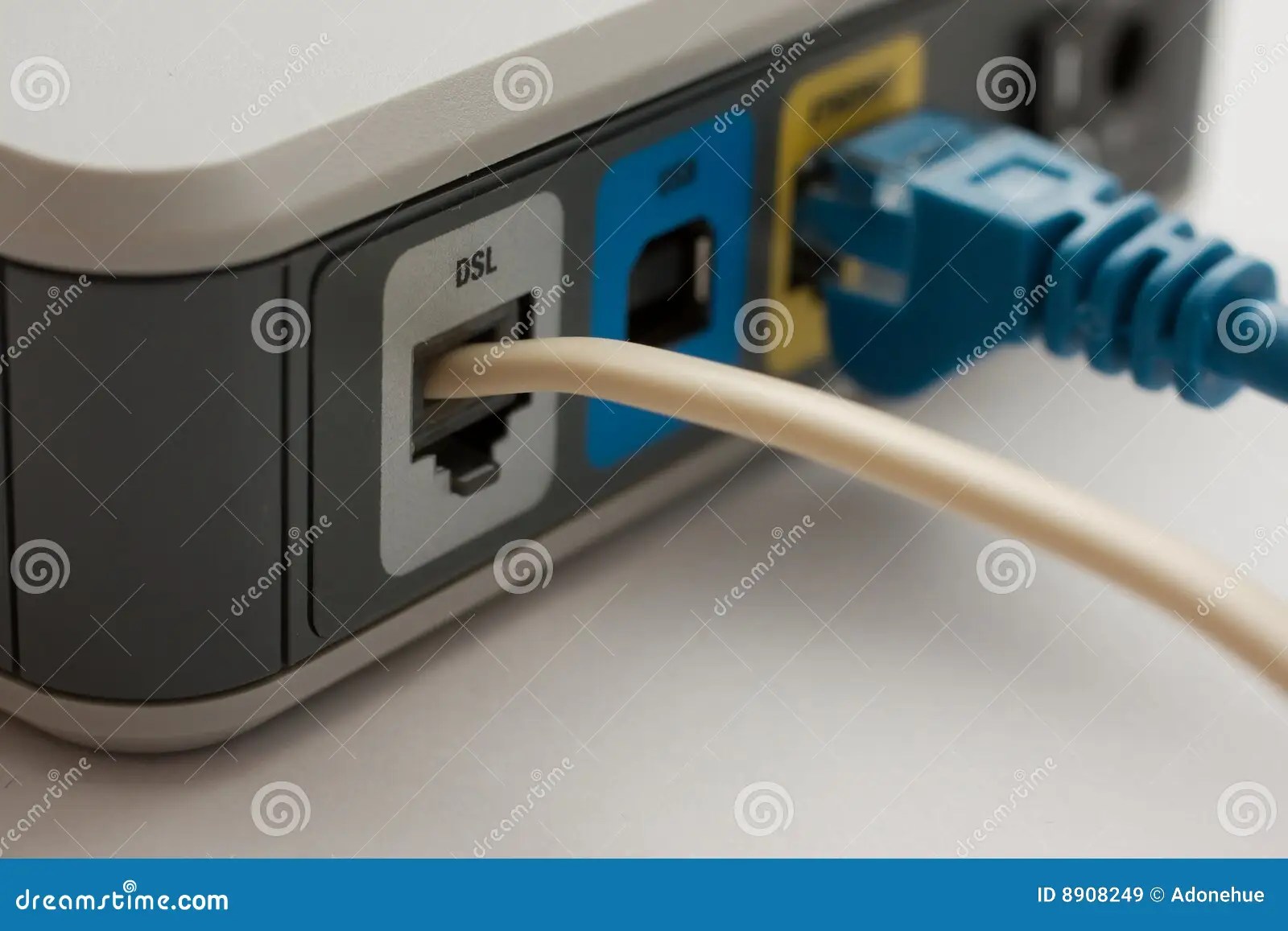 DSL Modem stock image. Image of work, upload 8908249