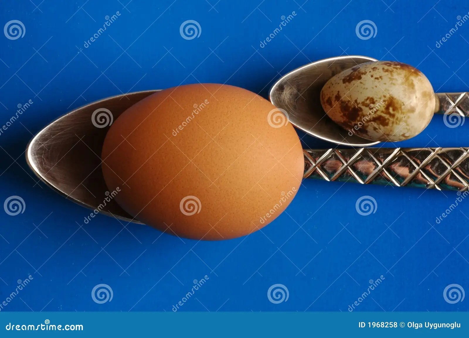 Eggs and spoons stock photo. Image of brightly, equipment 1968258