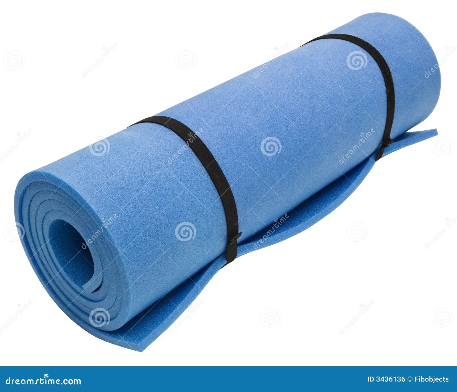 Exercise Mat stock photo. Image of clipped, camping, sport 3436136