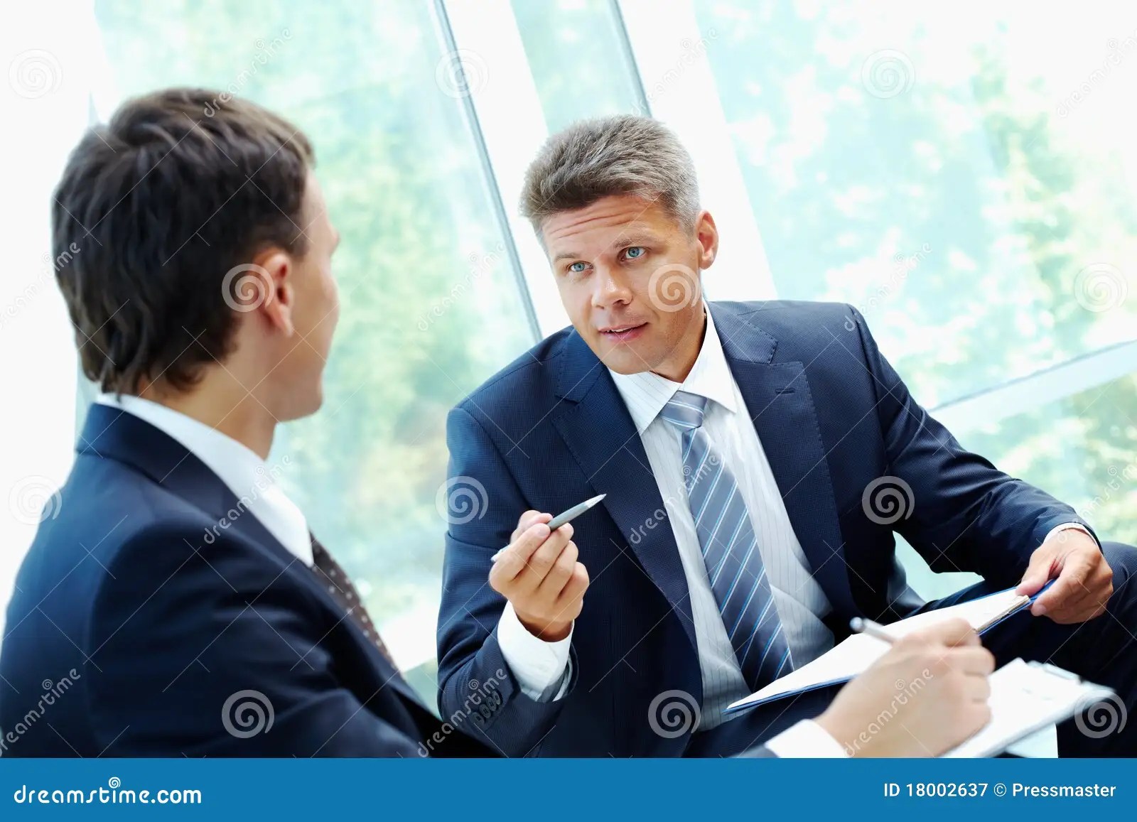 Explaining stock image. Image of executive, business - 18002637