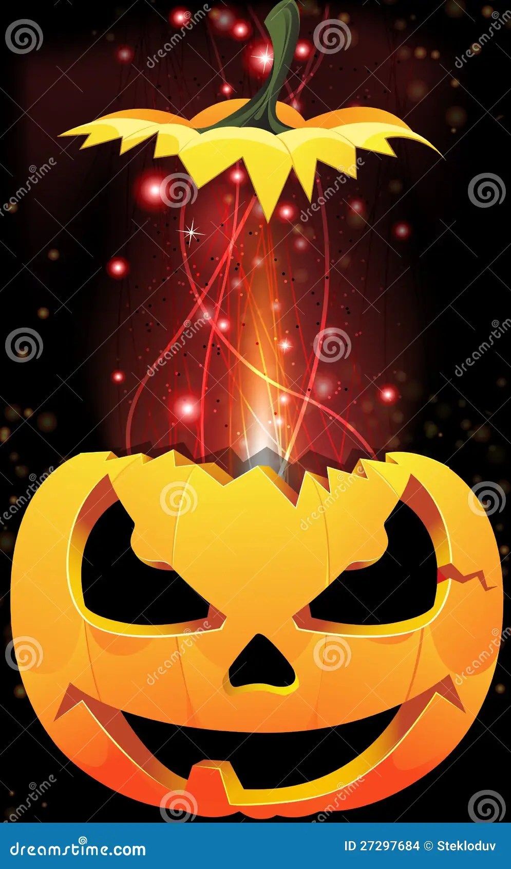 Exploding JackoLantern stock vector. Illustration of halloween 27297684