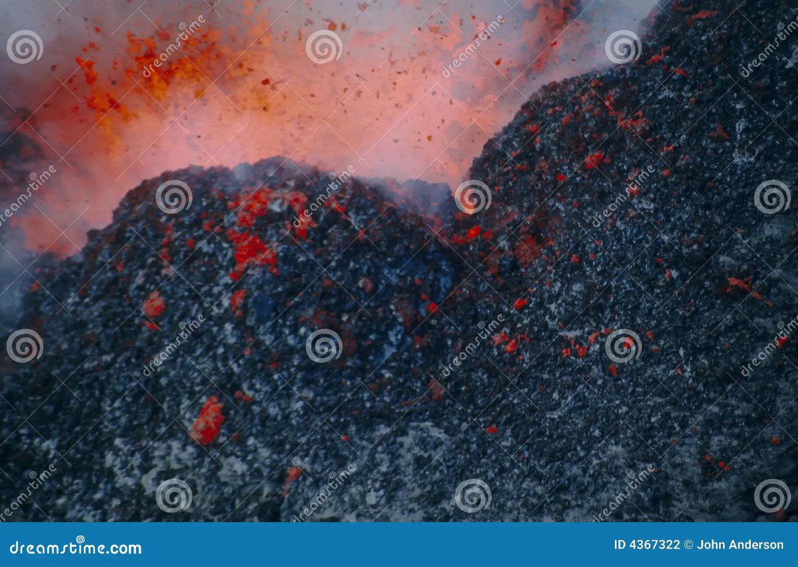 Exploding lava stock photo. Image of lava, volcano, tropical 4367322