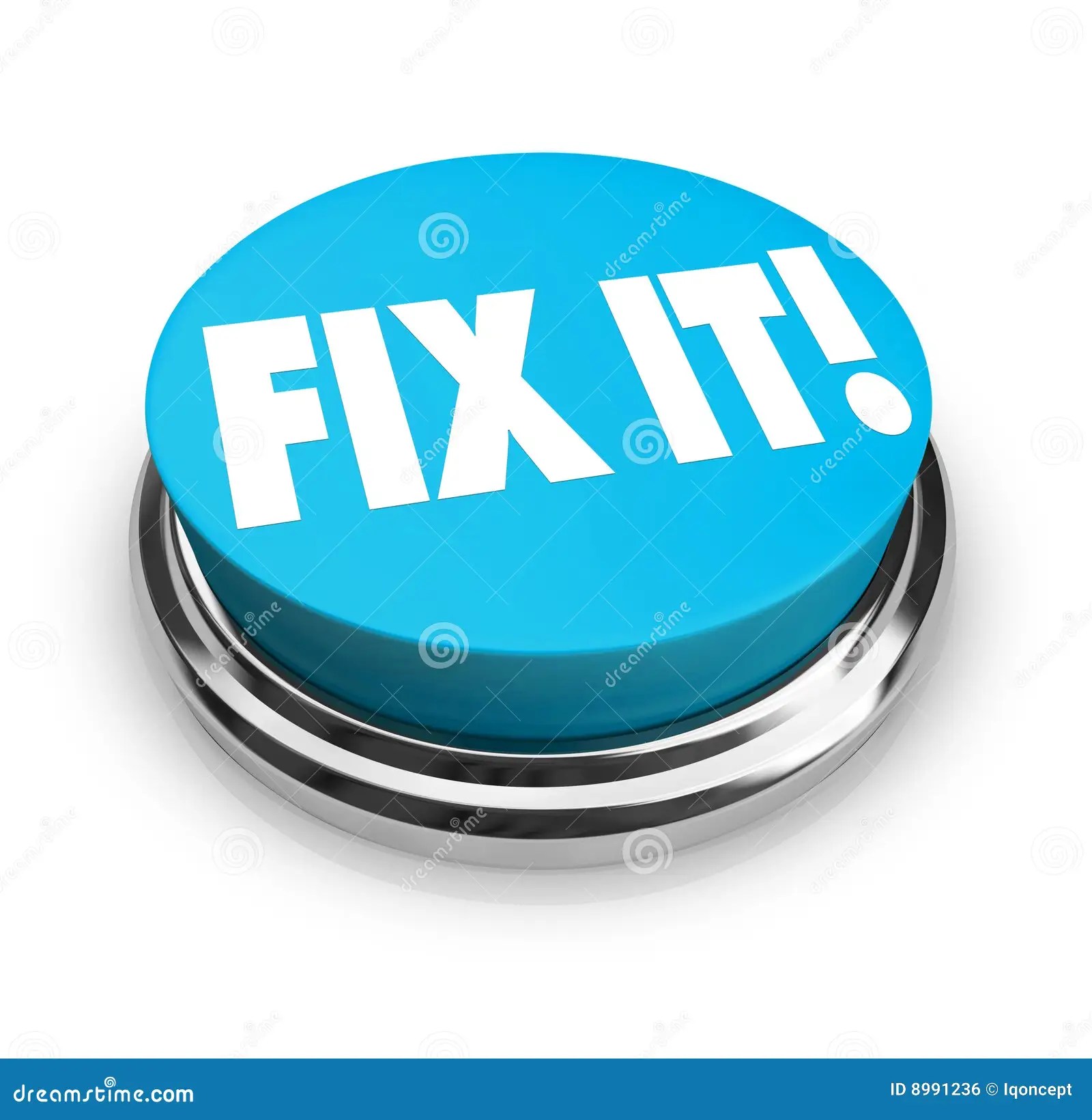 Fix It Button Royalty Free Stock Image Image 8991236
