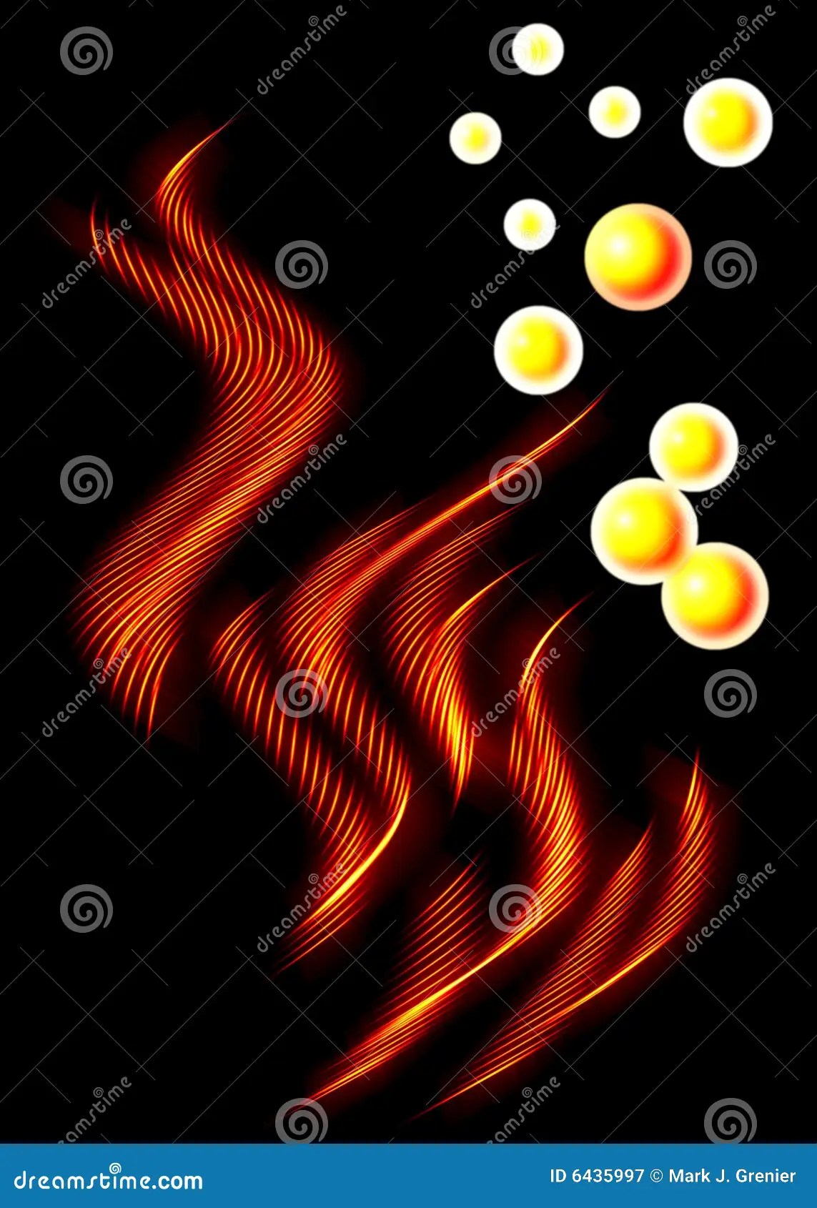 Flame Bubbles stock illustration. Illustration of bright 6435997