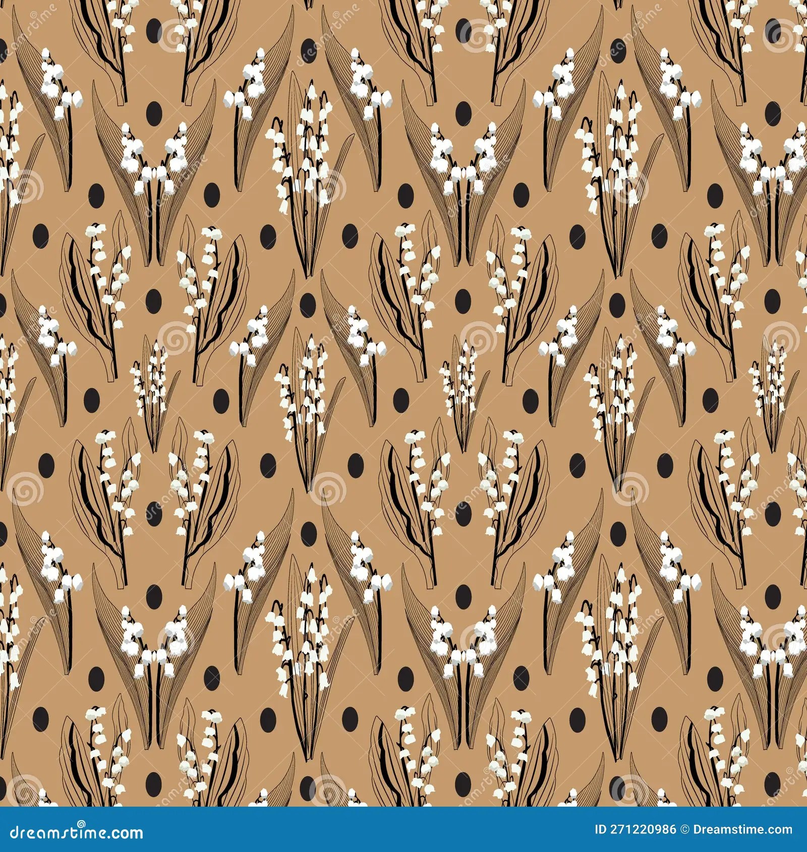 Floral Vector Repeat Pattern Stock Vector Illustration of background