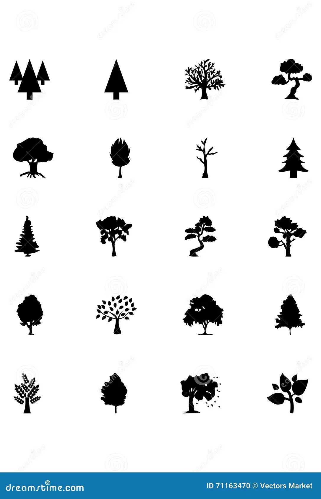 Forest Vector Solid Icons 5 Illustrazione Di Stock - Illustrazione Di Fogliame, Foresta: 71163470 1300_x_972_jpg