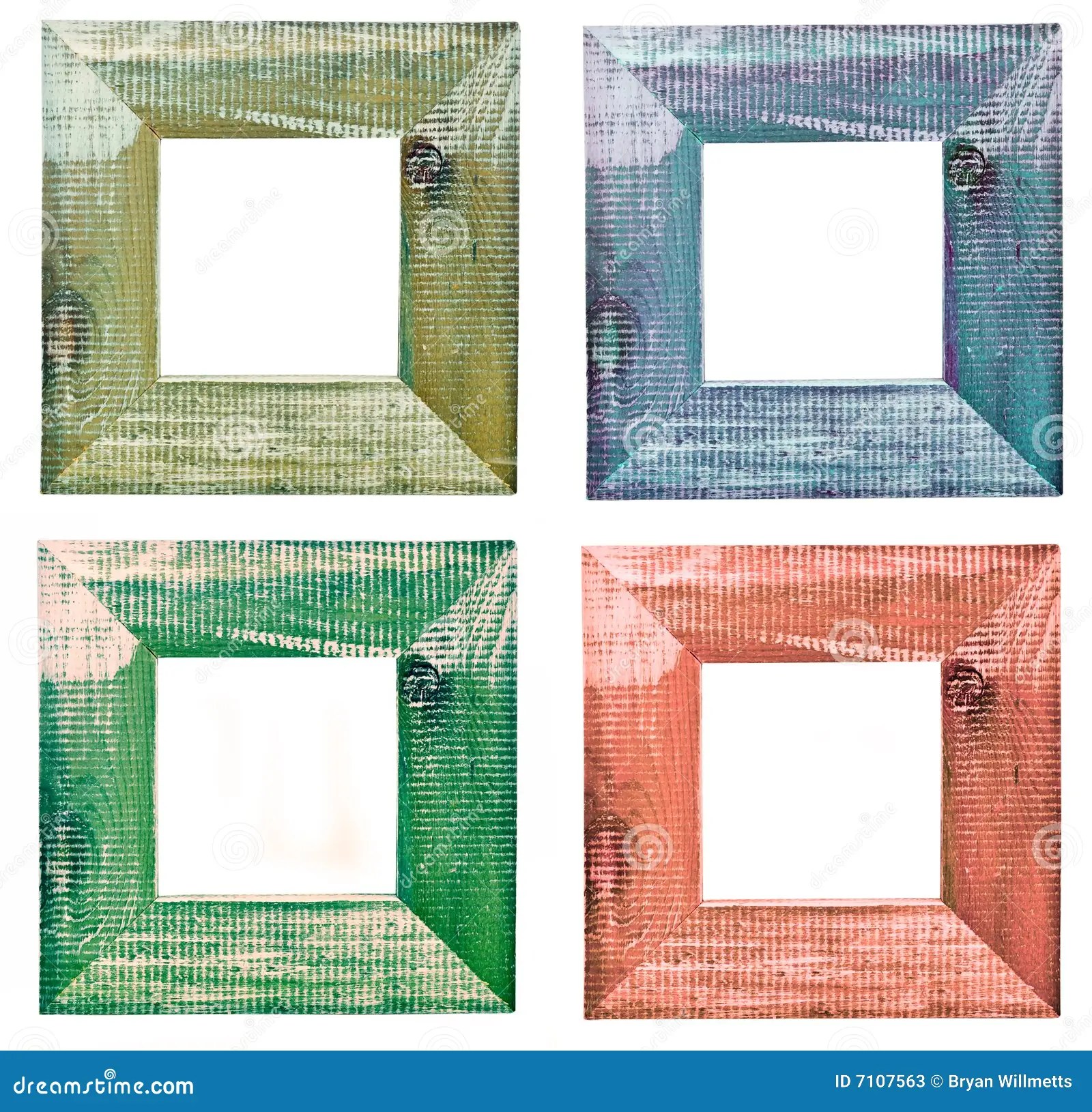 Four picture frames stock illustration. Illustration of colorful 7107563