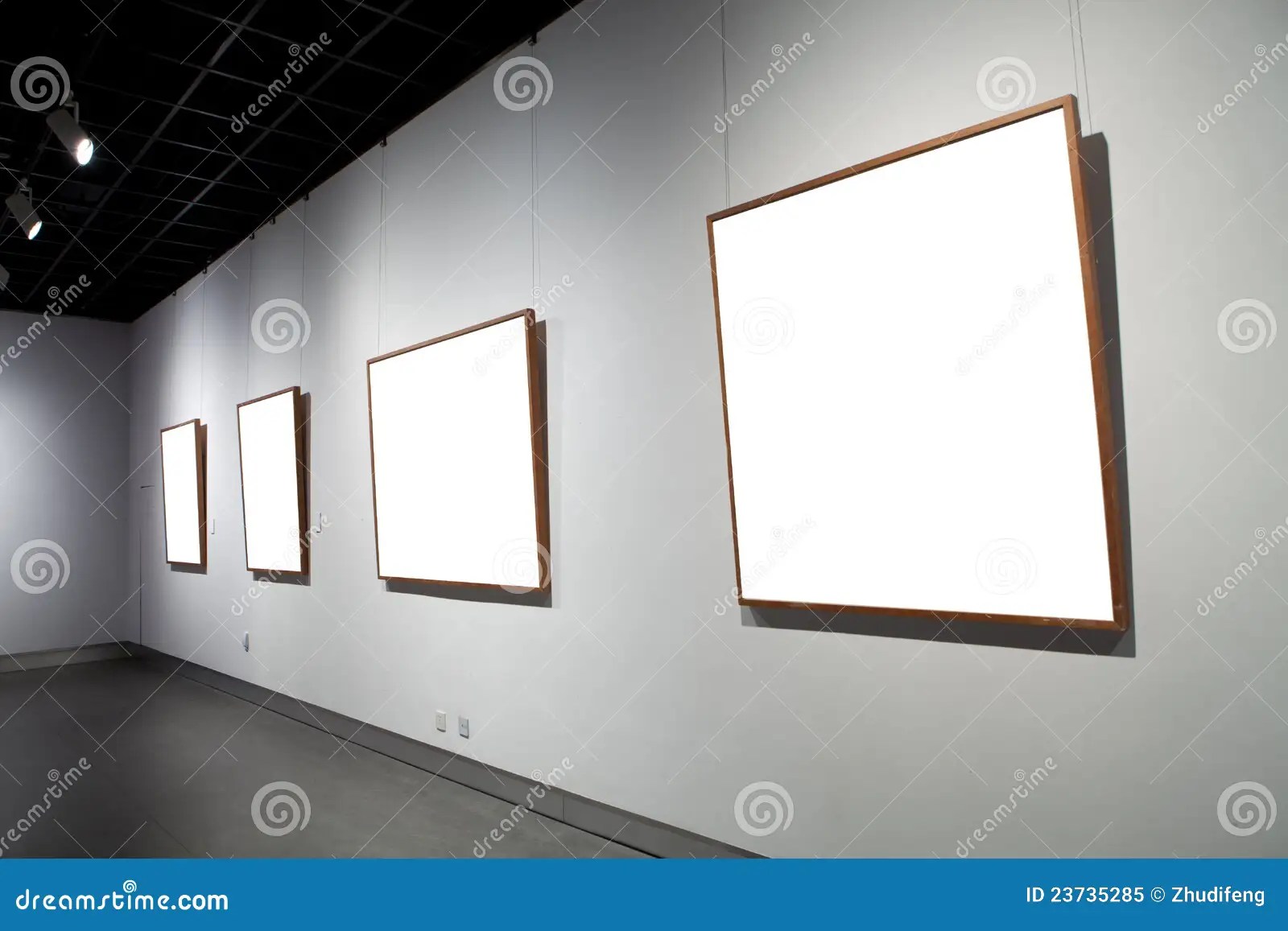 Frames on white wall stock image. Image of frame, artist 23735285