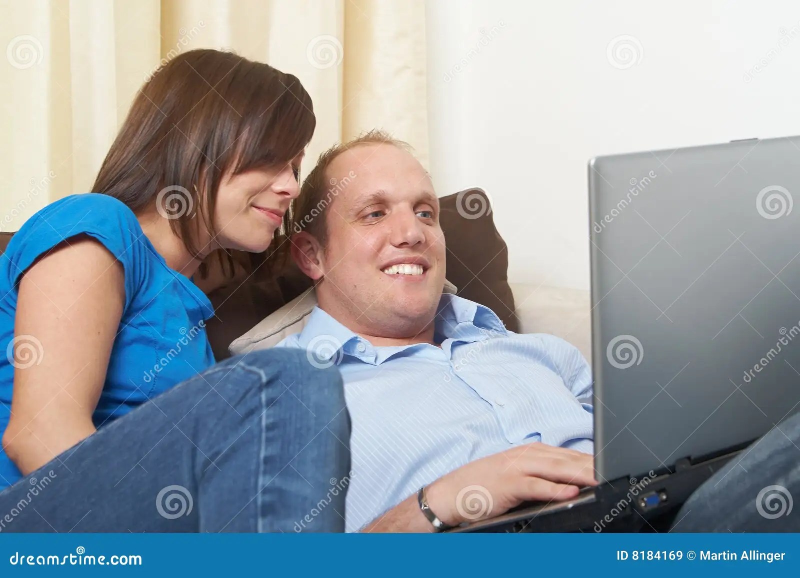Fun on the couch stock image. Image of business, interior