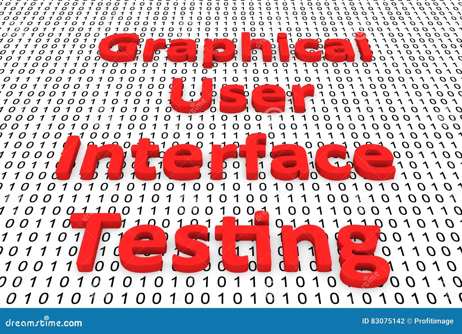 Graphical User Interface Testing Stock Illustration Illustration of