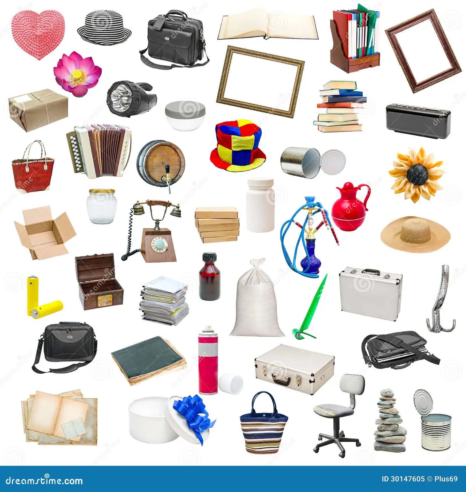 Simple Collage Of Isolated Objects Stock Image Image of electrical