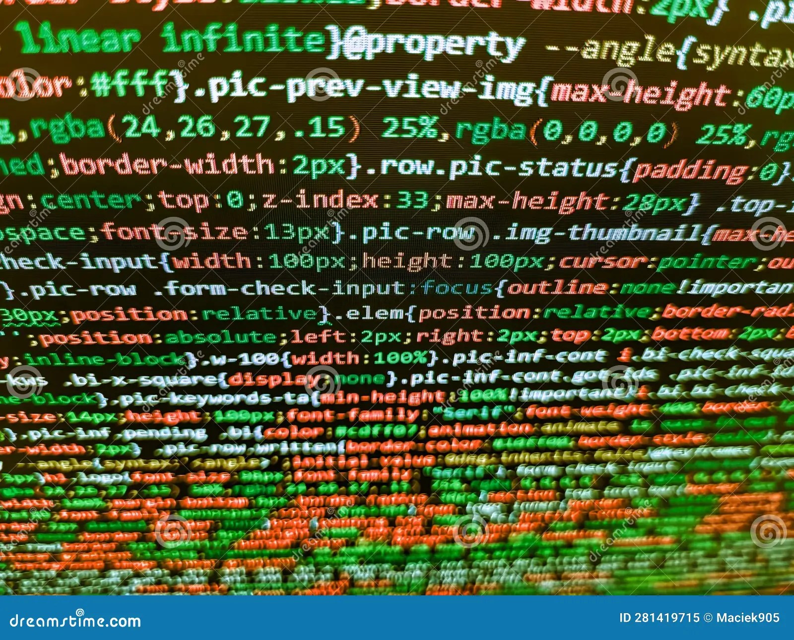 Javascript Code in Bracket Software. Blue Color. Javascript Functions