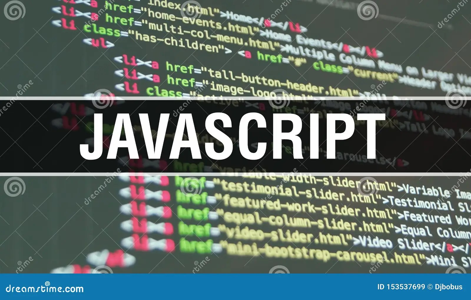 JAVASCRIPT Concept Illustration Using Code for Developing Programs and