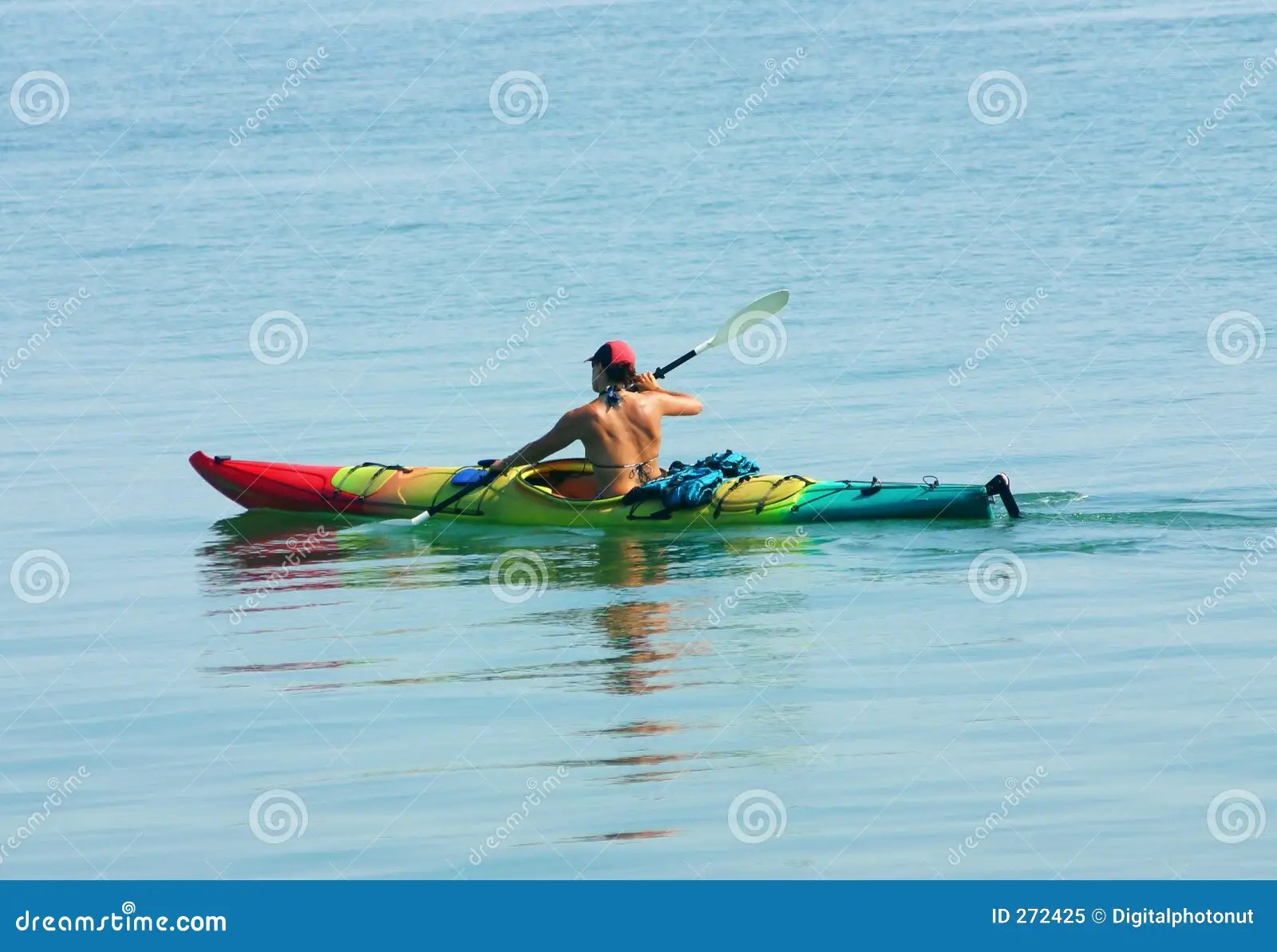 Kayaking stock image. Image of exercise, water, paddle 272425
