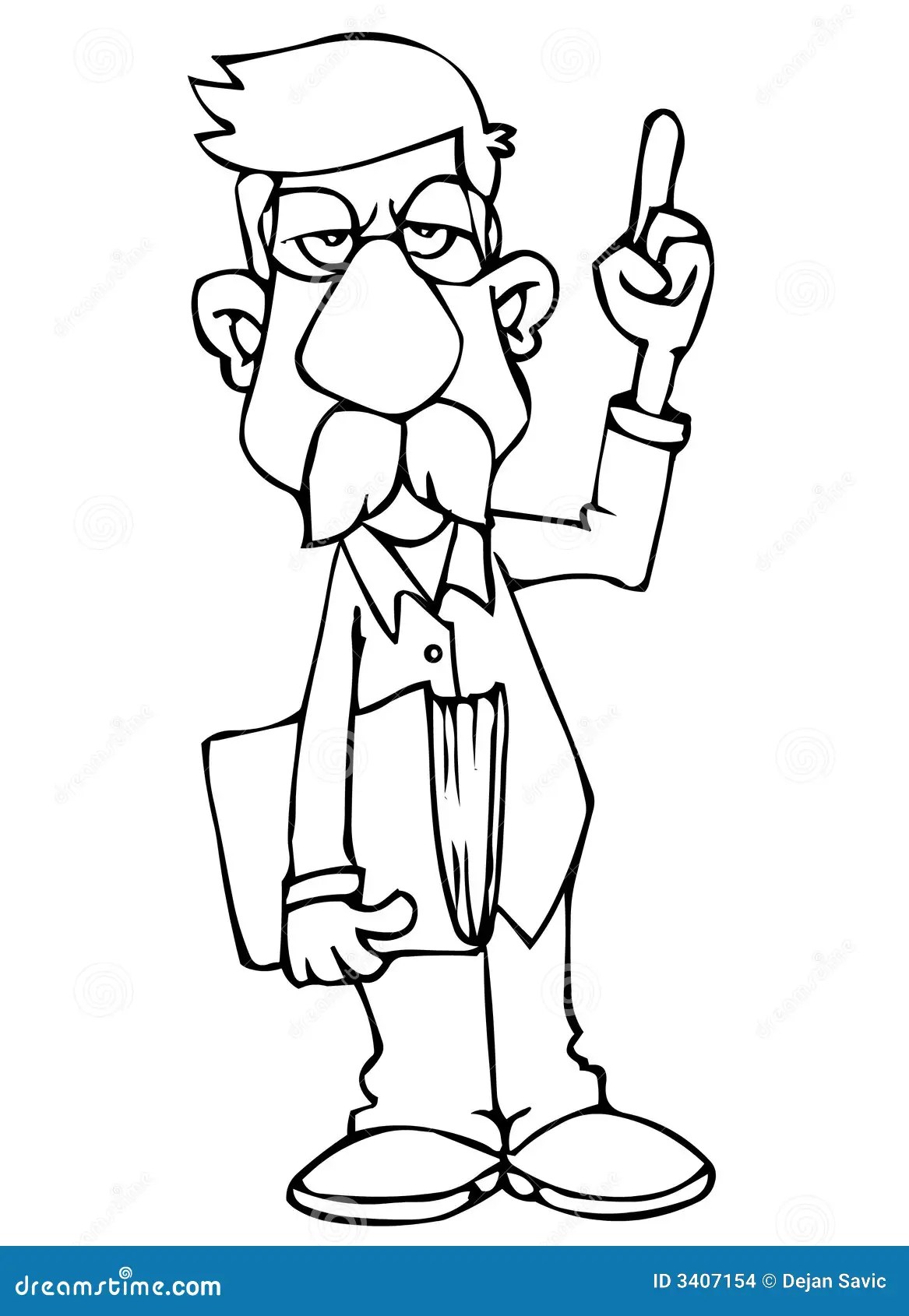 Lehrer stock abbildung. Illustration von schwarzes, learn 3407154
