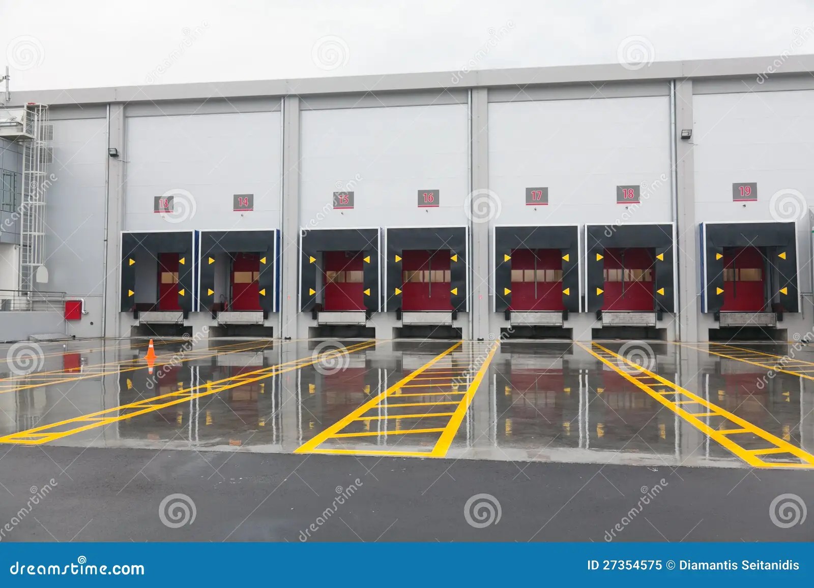 Loading docks stock image. Image of industrial, entry 27354575