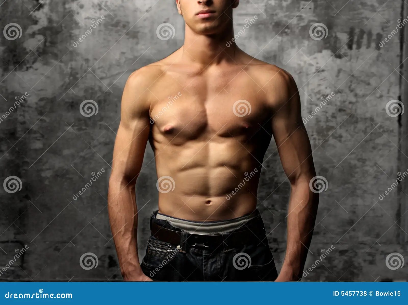Man stock photo. Image of muscle, fitness, crack, chest 5457738