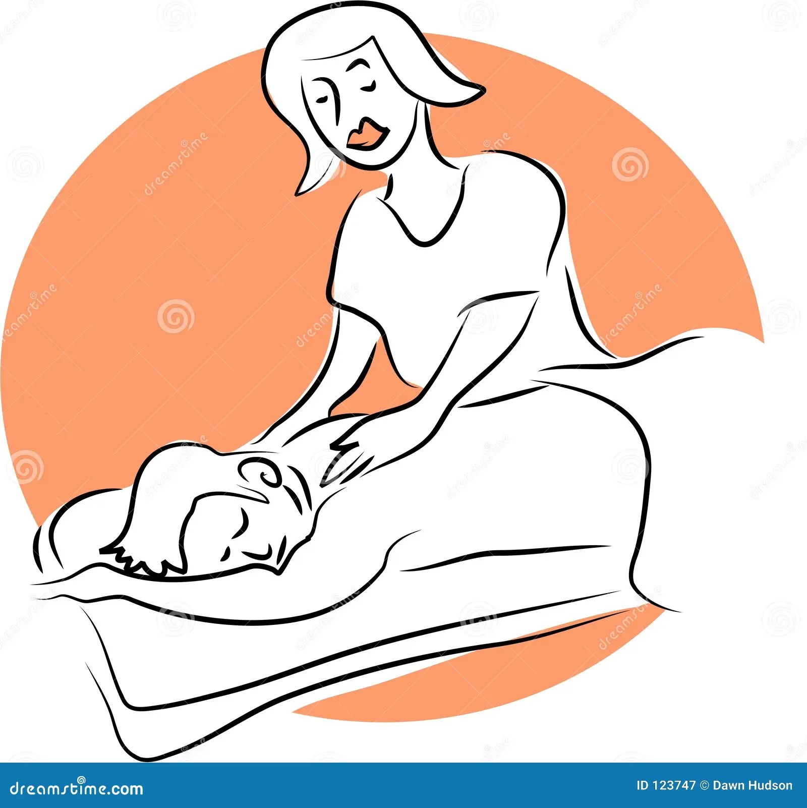 Massage stock vector. Illustration of health, graphics 123747