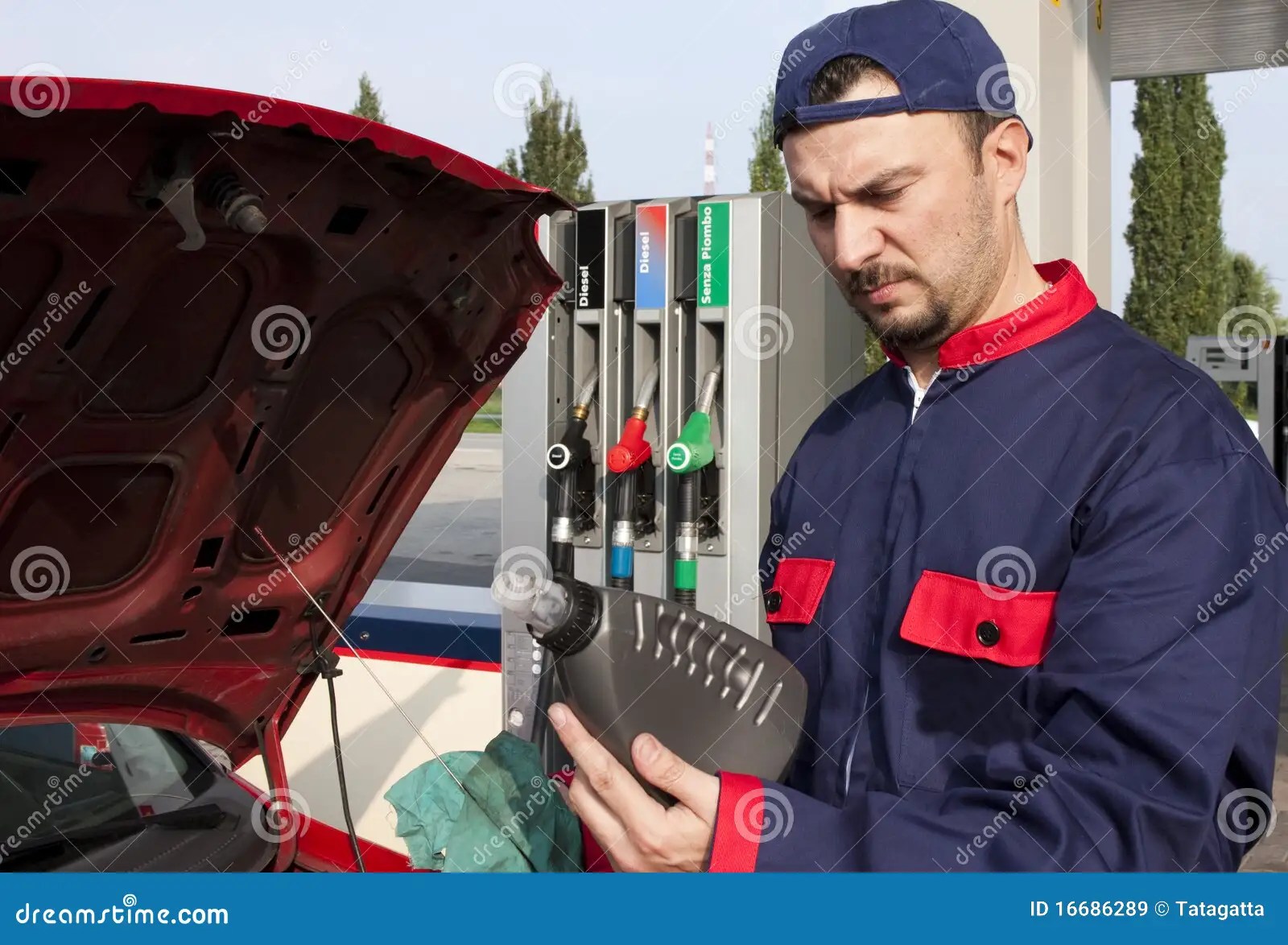 Mechanic Checking Engine stock image. Image of service 16686289