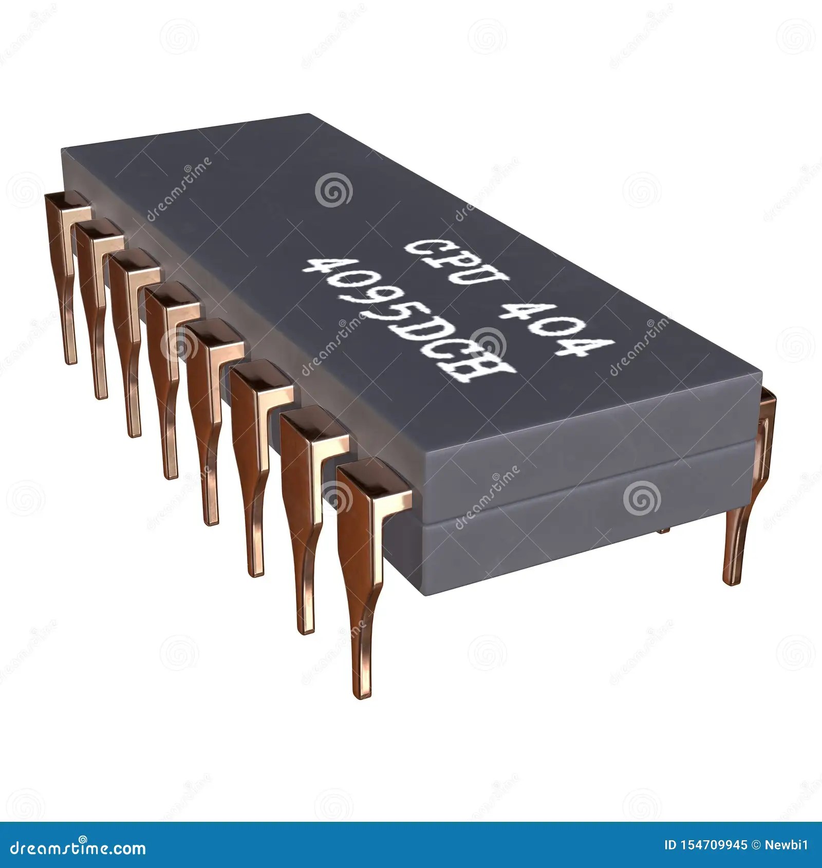Microchip Quantum Processor Stock Illustration Illustration of