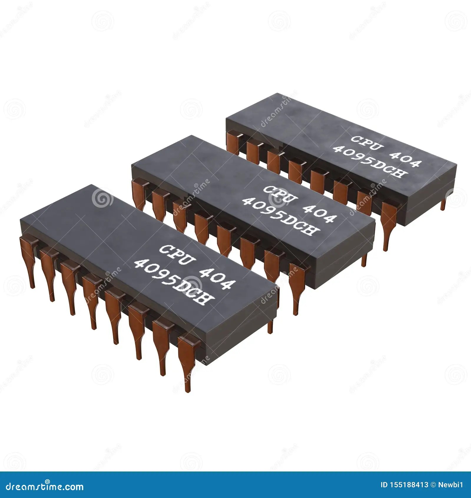 Microchip Quantum Processor Stock Illustration Illustration of
