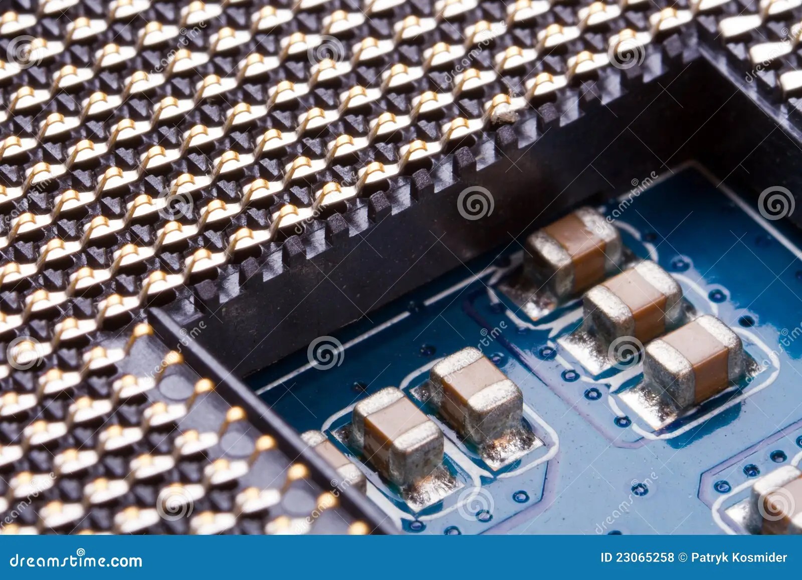 Micro Processor Close Up Royalty Free Stock Photos Image 23065258
