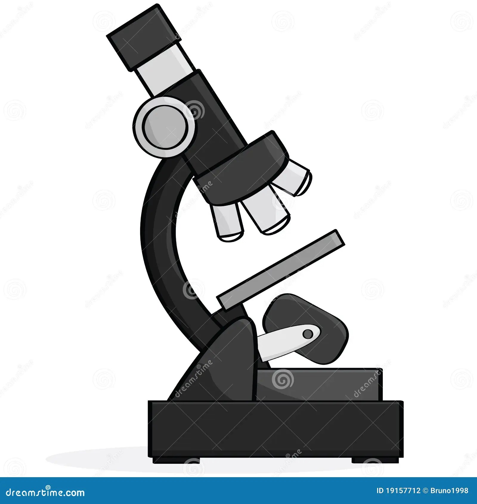 Microscope stock vector. Illustration of cartoon, drawing 19157712