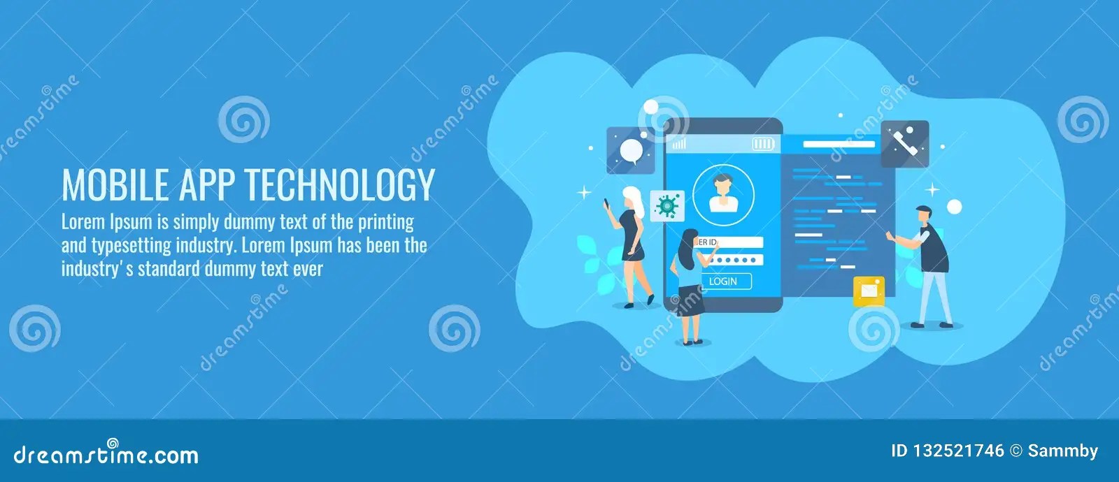 Mobile Application Development Team Working on App Technology