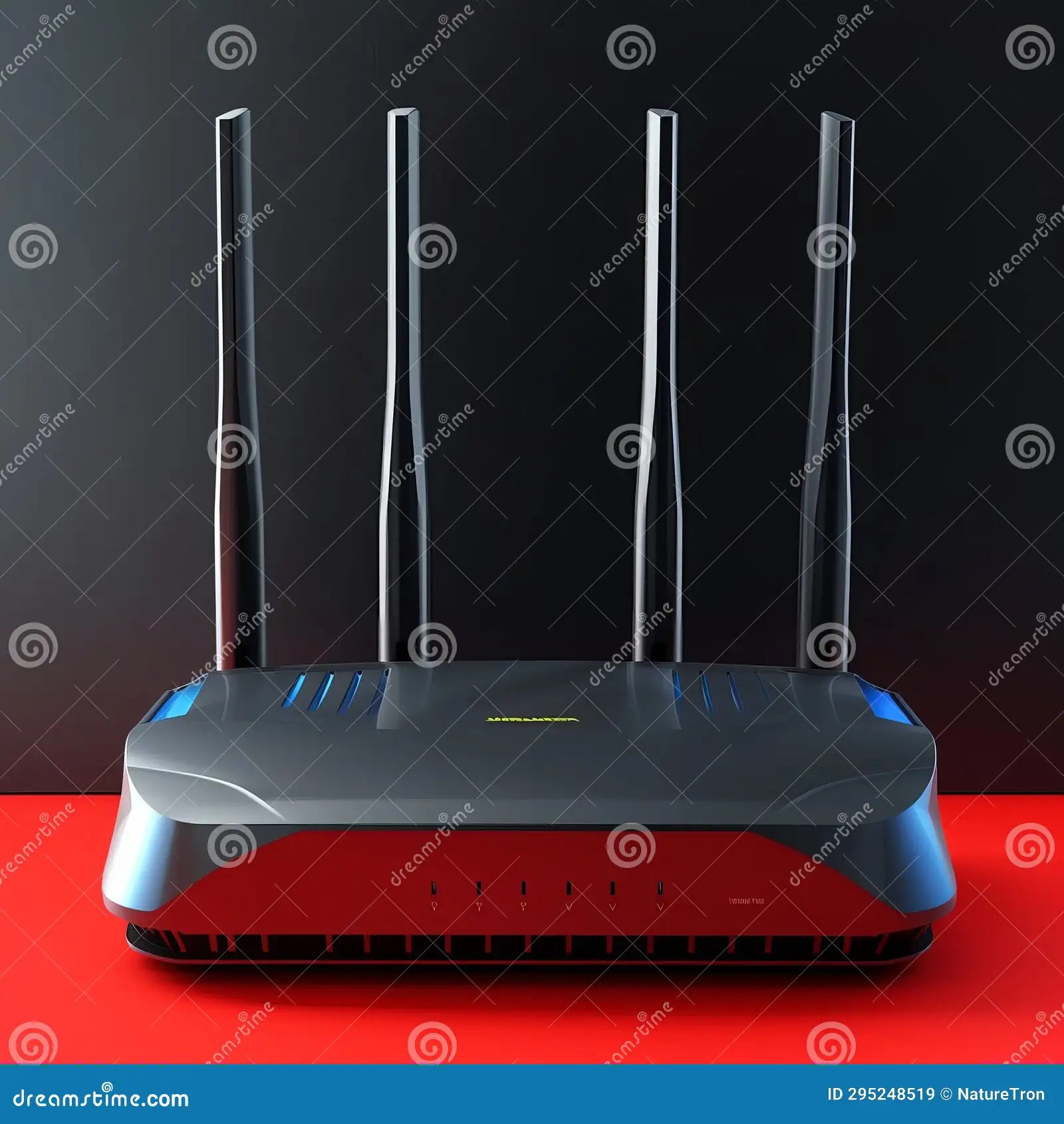 Mouse on a Table Computer Network Cable Server Stock Illustration