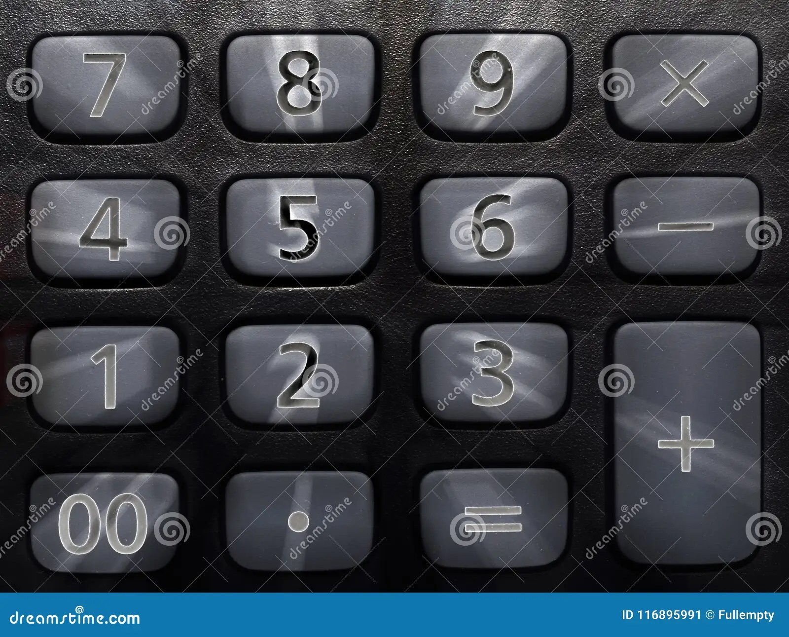 Numeric Keyboard on Calculator Stock Image Image of calculator, figures 116895991