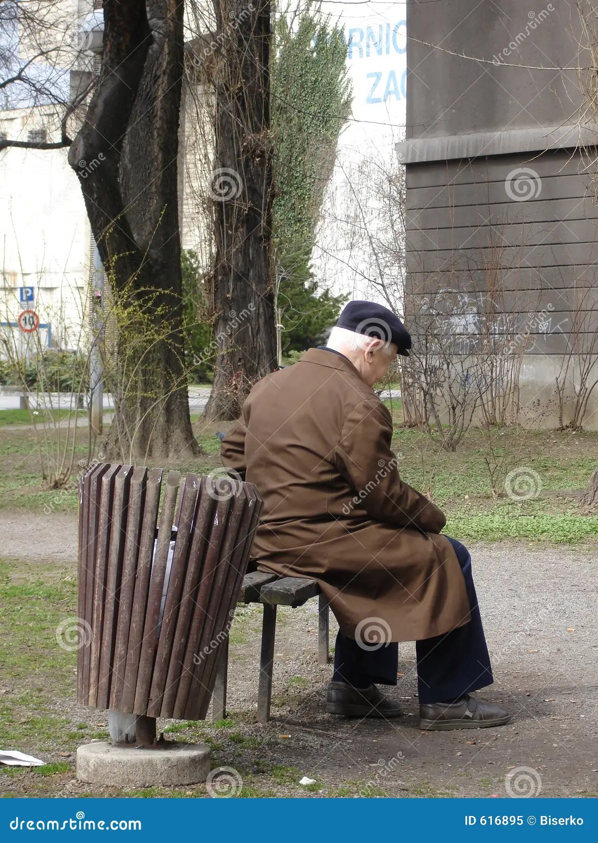 Old and alone stock image. Image of croatia, green, gray 616895
