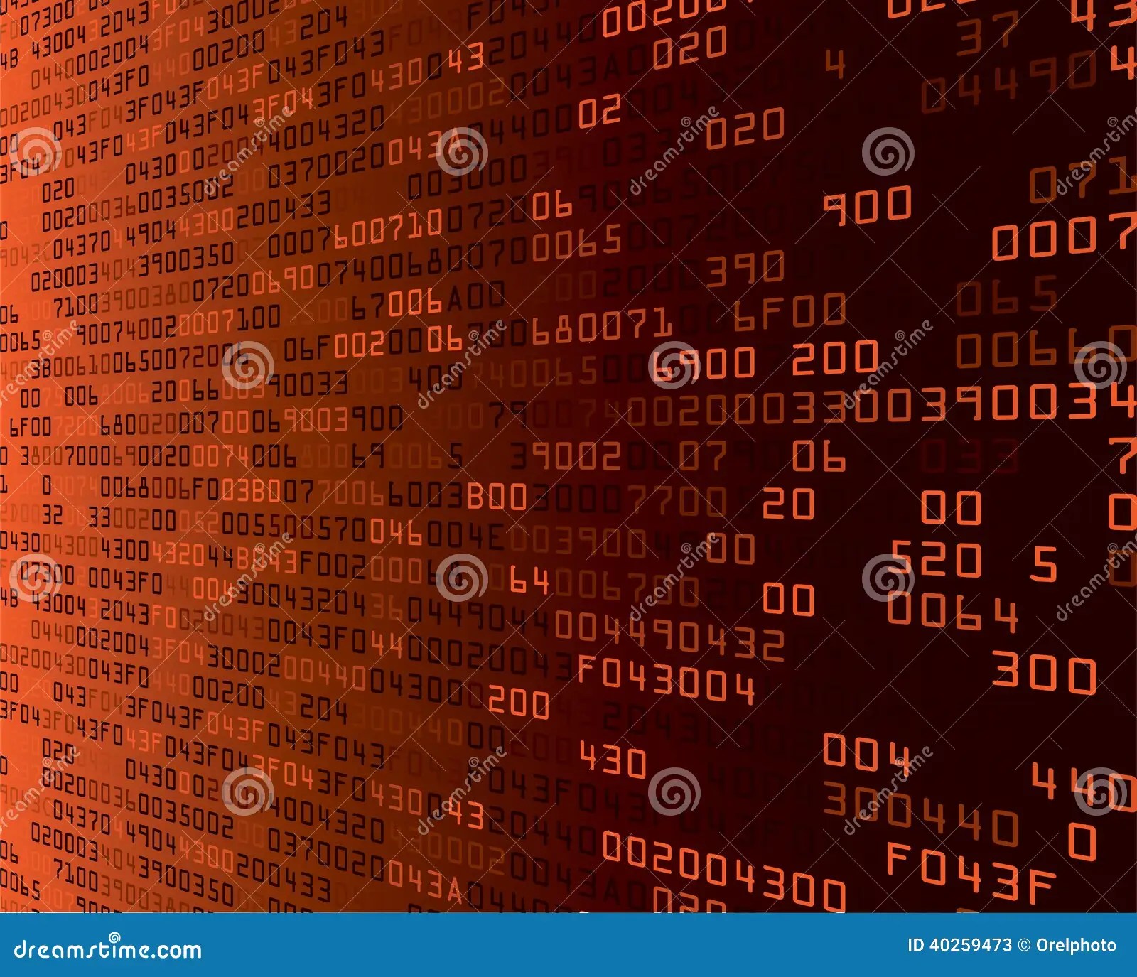 Orange Security Background with HEXcode Stock Vector Illustration of