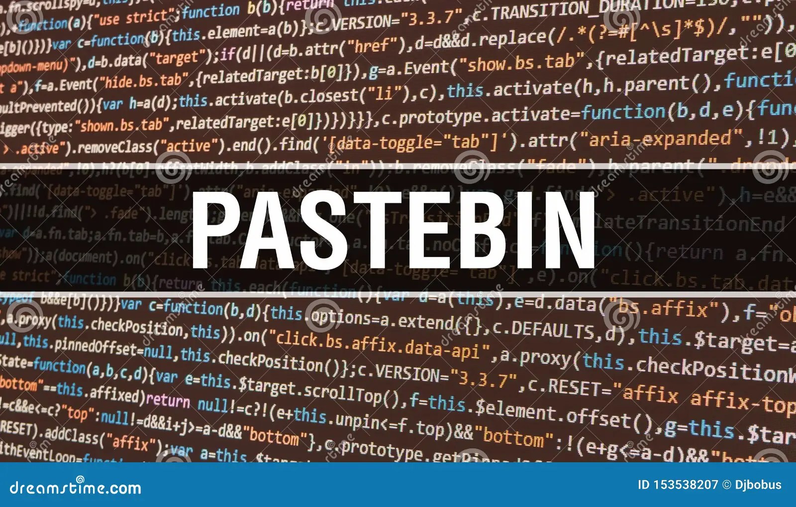 Pastebin Concept with Random Parts of Program Code. Pastebin with