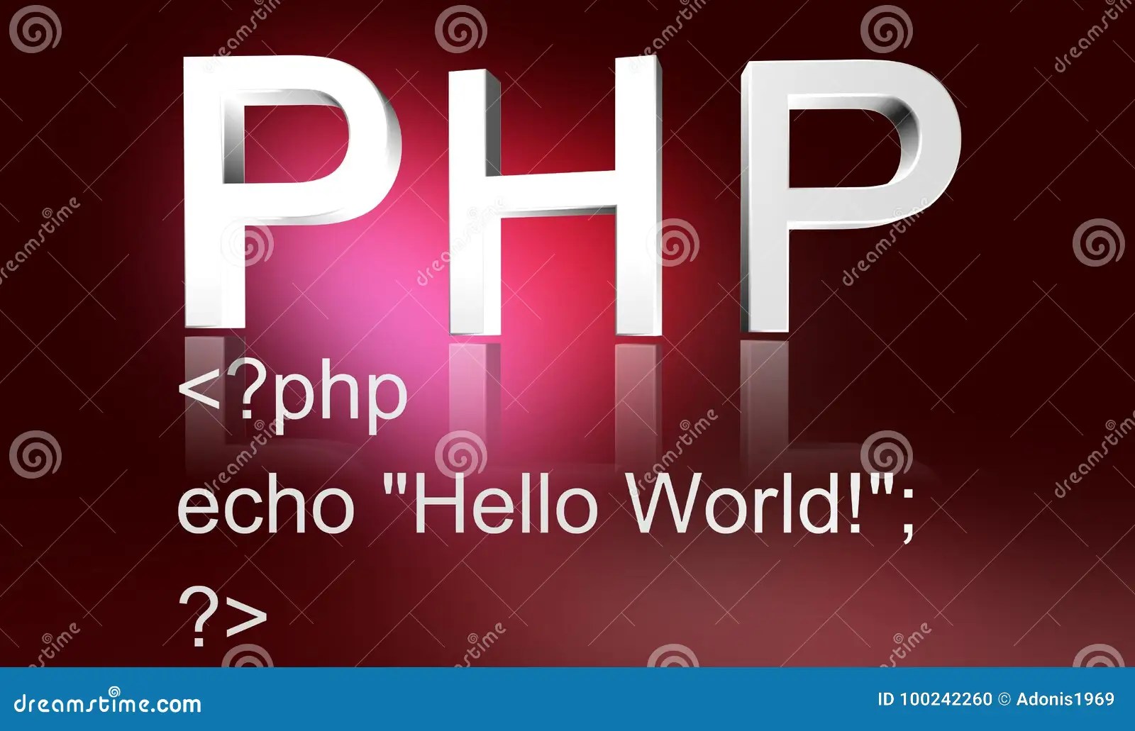 PHPBeispiel stock abbildung. Illustration von beispiel 100242260