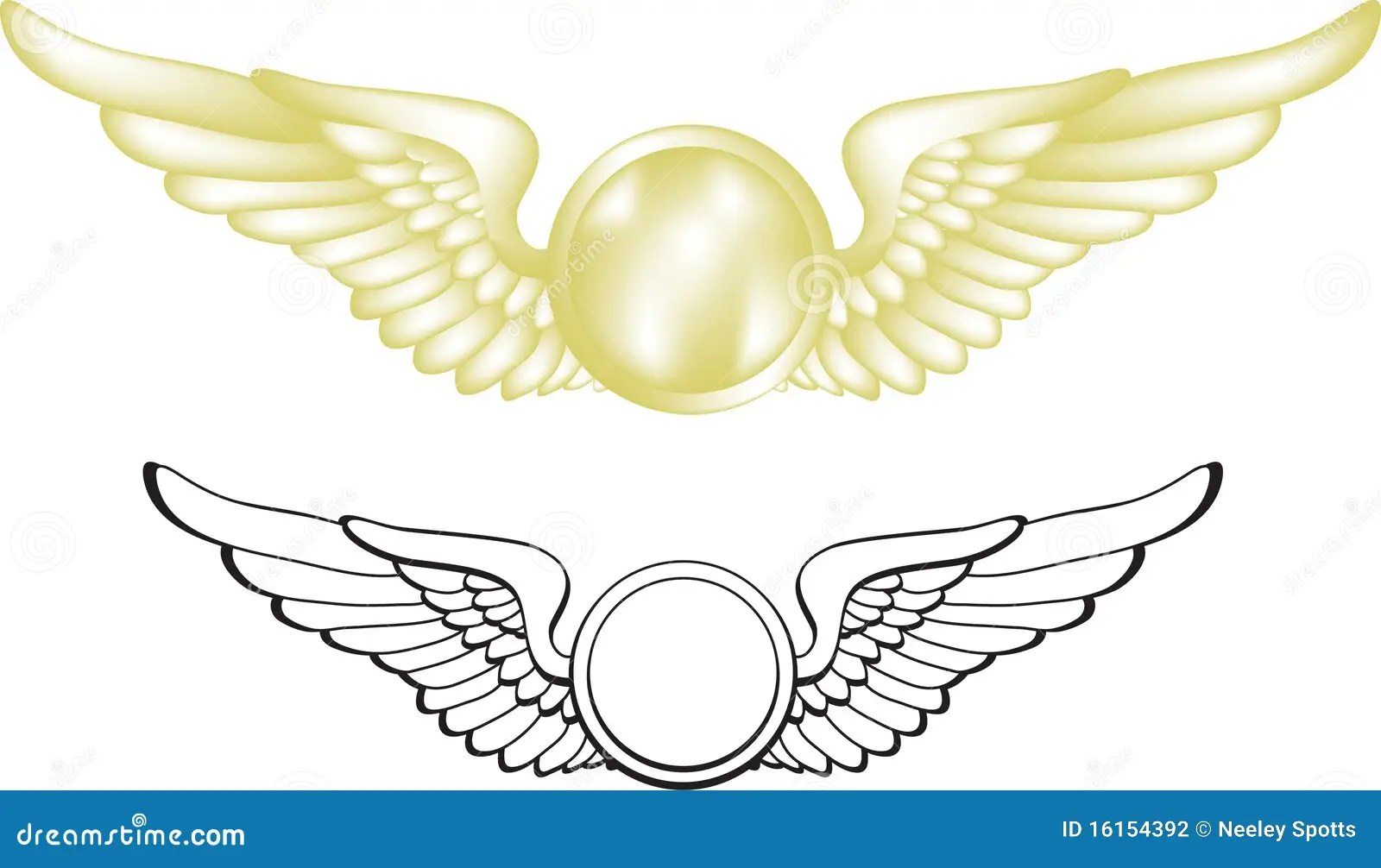 Pilot Wings stock vector. Illustration of objects, industry 16154392