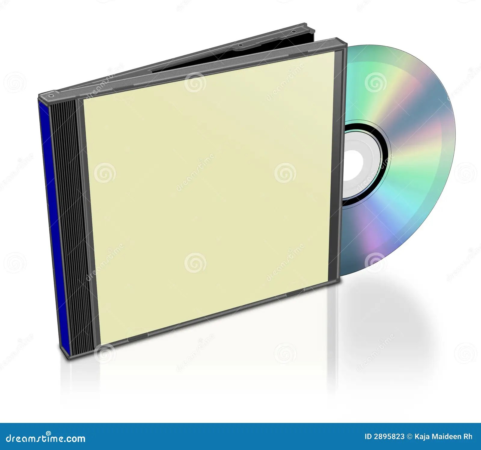 Plain CD pack stock illustration. Illustration of software 2895823