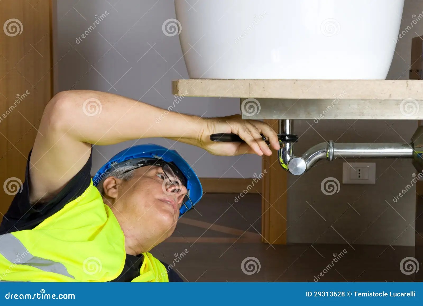 Plumber At Work Royalty Free Stock Photos Image 29313628