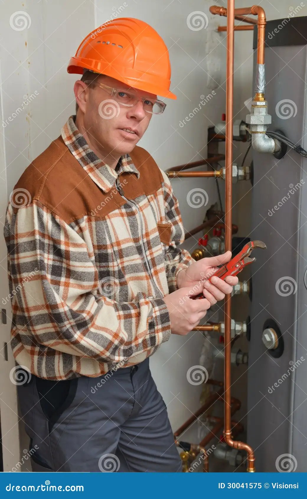 Plumber At Work Royalty Free Stock Photo Image 30041575