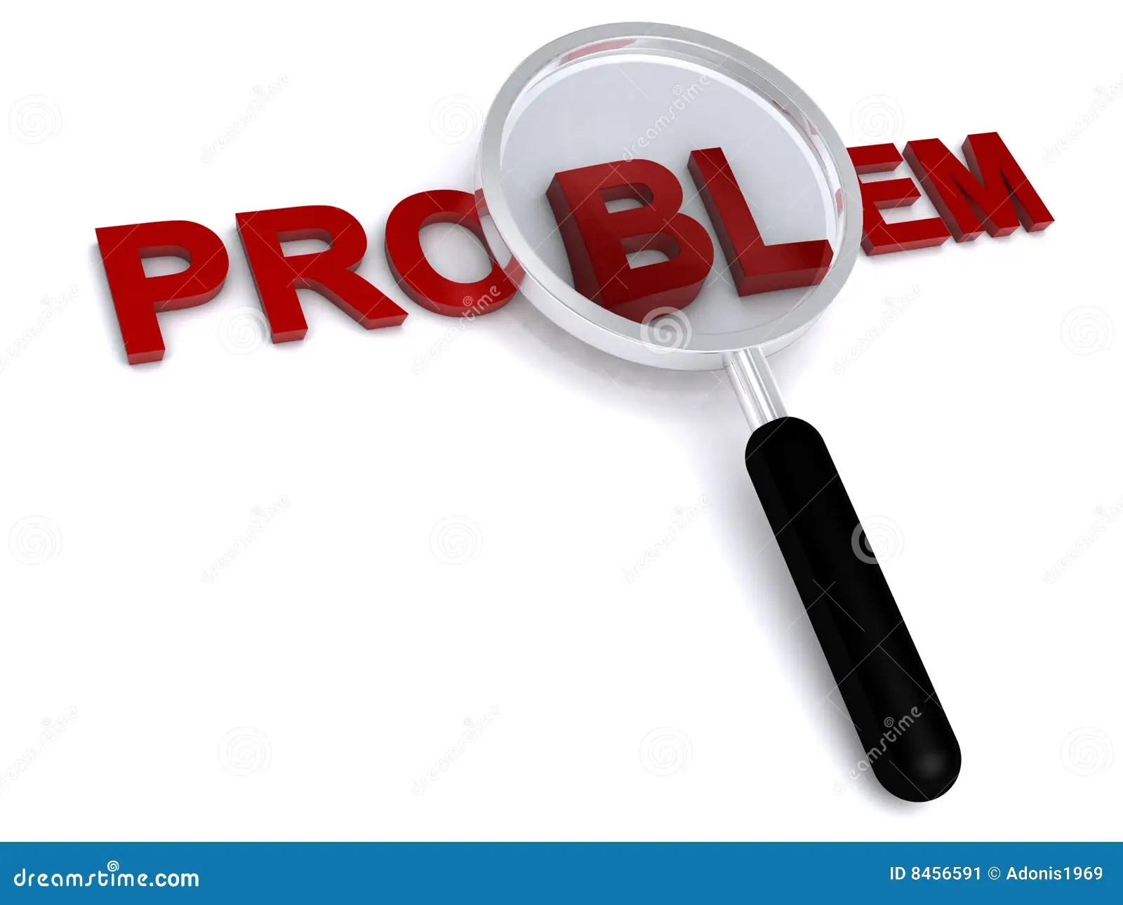 Problem stock illustration. Illustration of glass, magnifying - 8456591