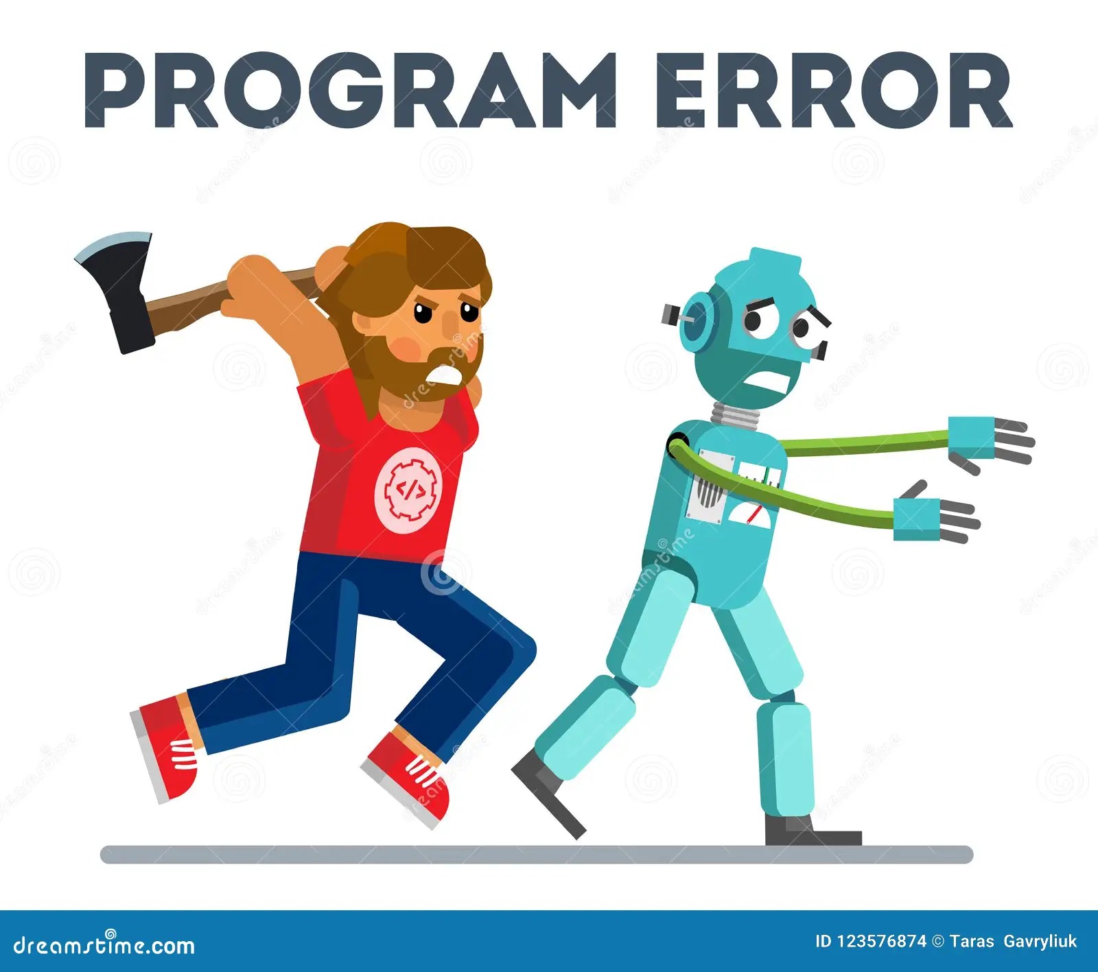 Program error stock vector. Illustration of data,
