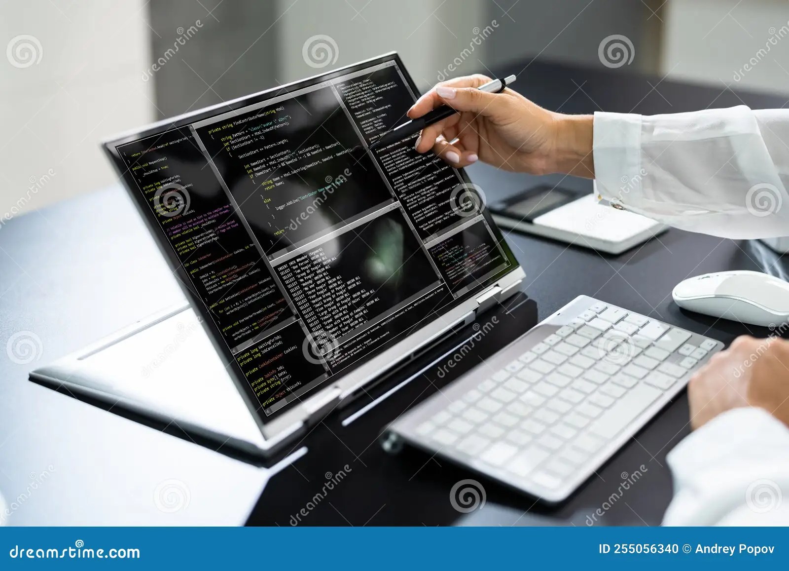 Programmer or Coder at Office Desk Stock Photo Image of debug, programmer 255056340