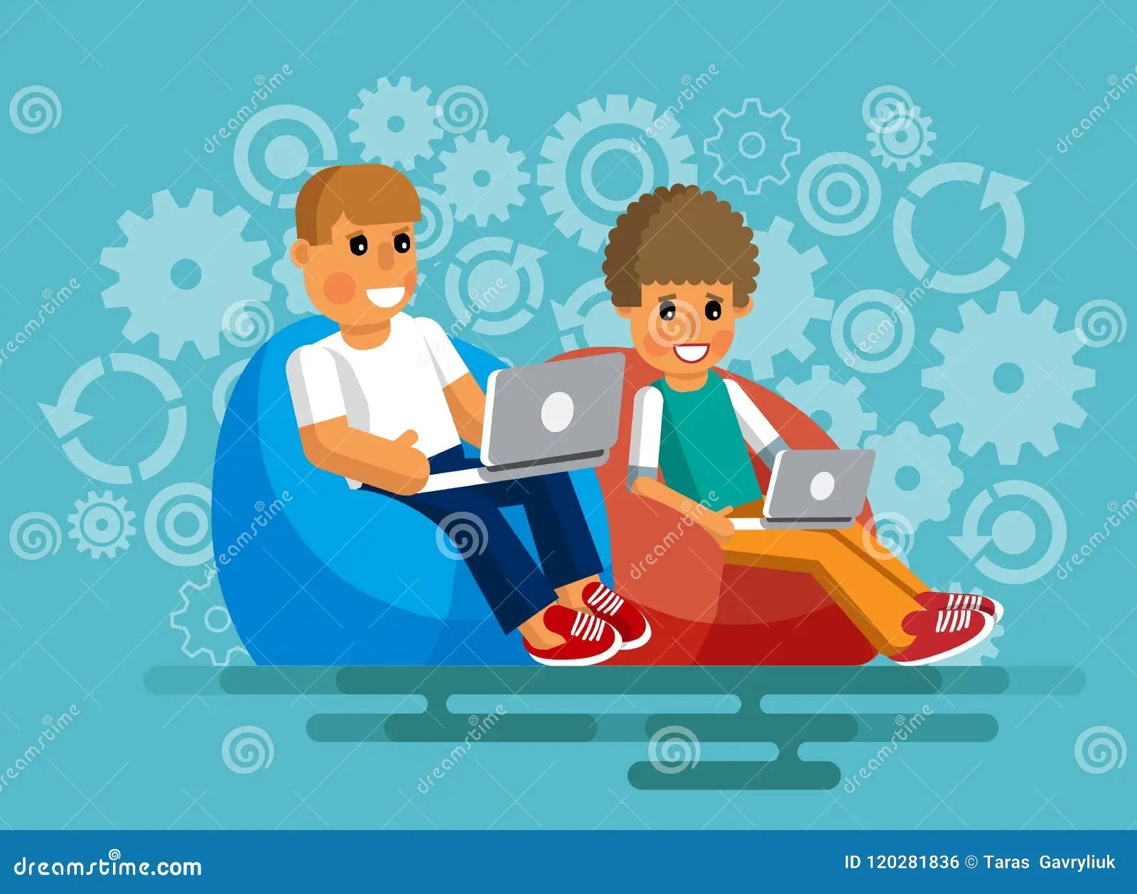 Programmerare vektor illustrationer. Illustration av laptop 120281836