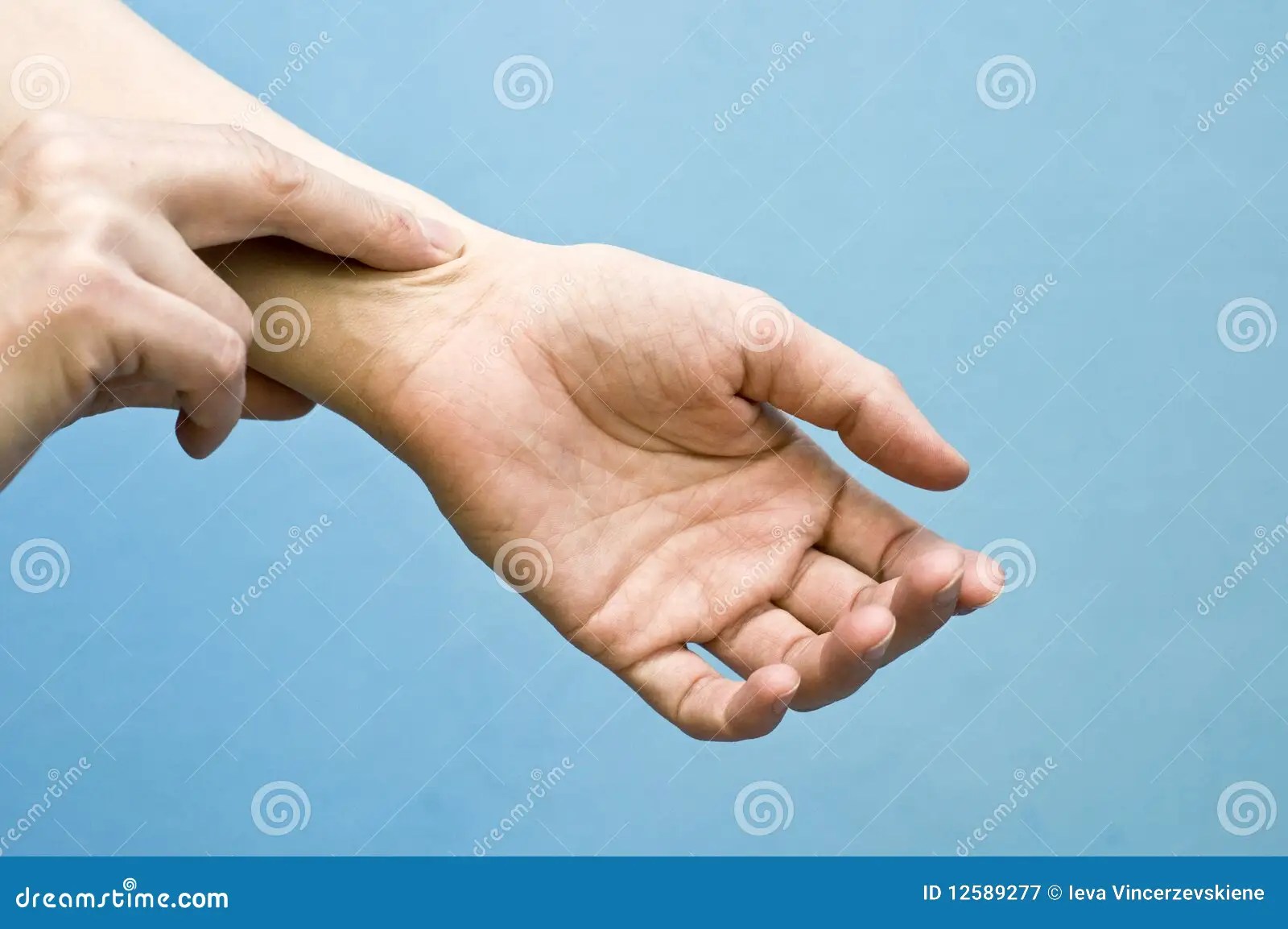 Pulse checking stock image. Image of being, test