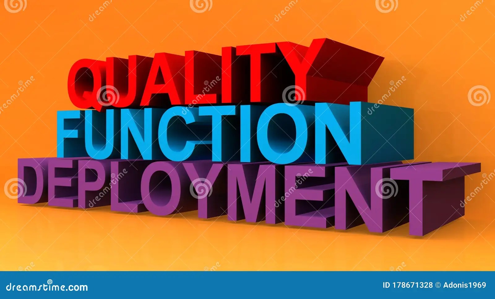 Quality Function Deployment Stock Illustration Illustration of