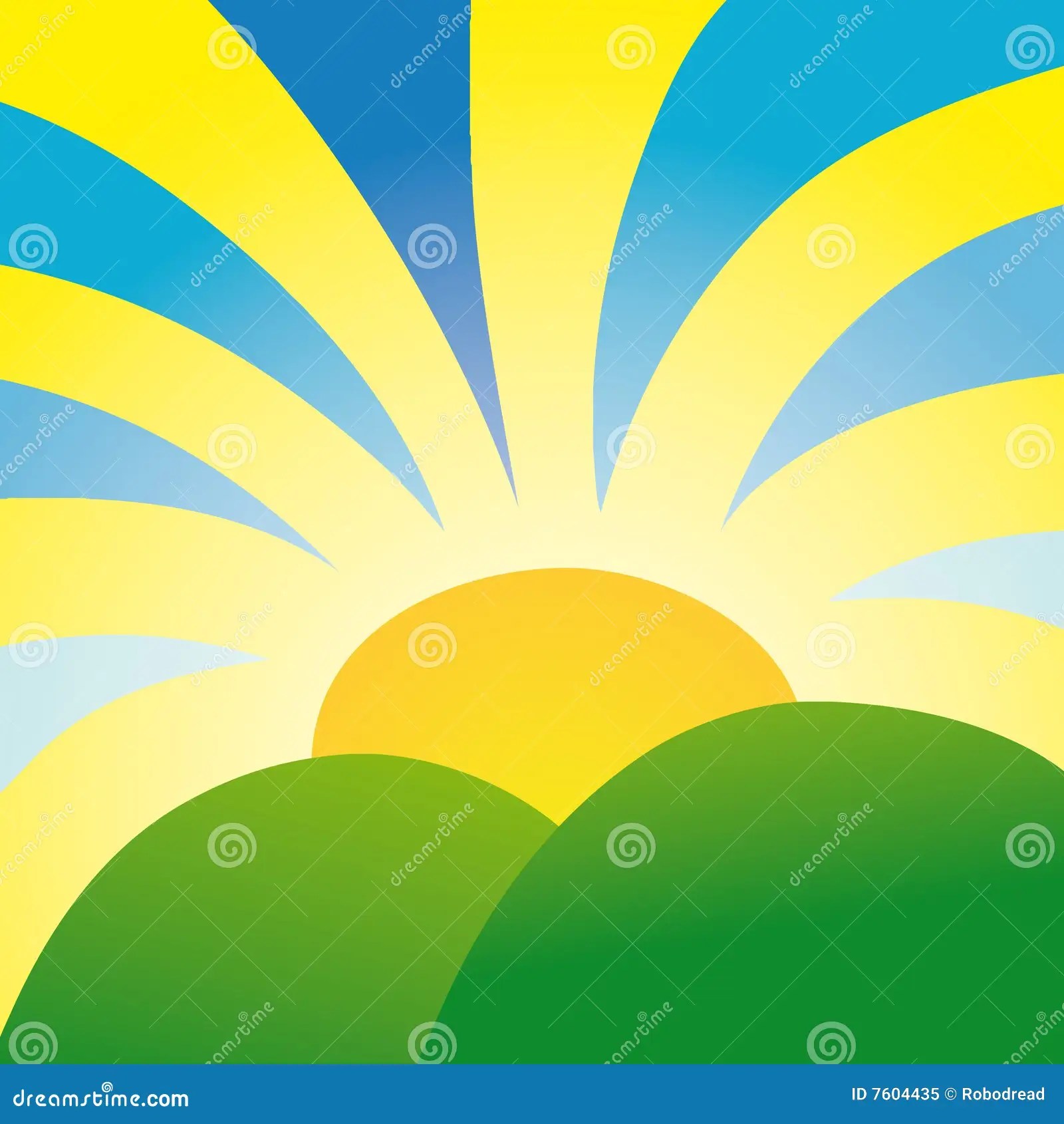 Rays of sunshine (vector) stock vector. Illustration of background 7604435