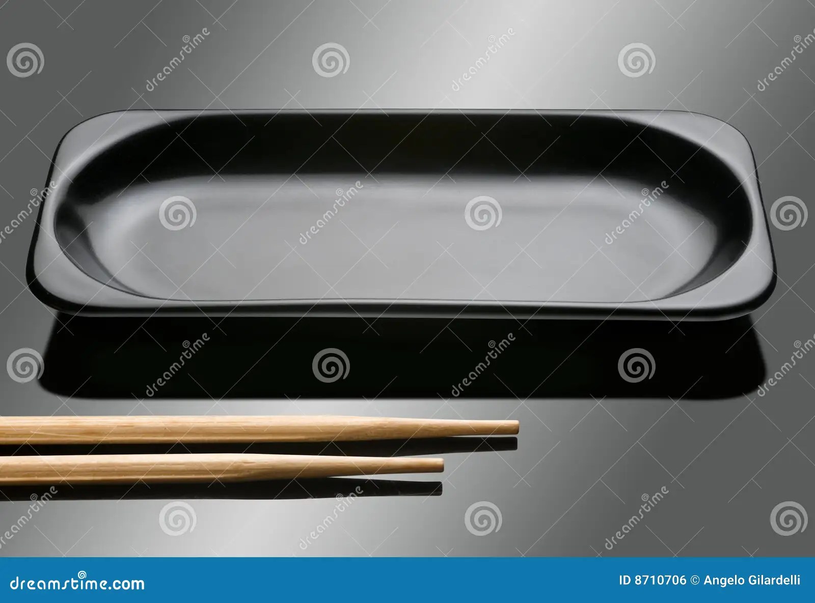 Rectangular black dish stock photo. Image of food, shape 8710706
